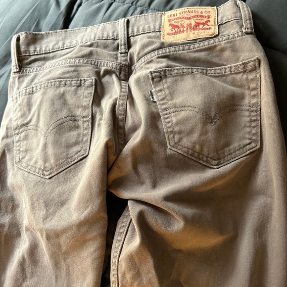 Levi's 511 Classic Strait Light Brown Denim Pants Size 29 - Picture 4 of 5
